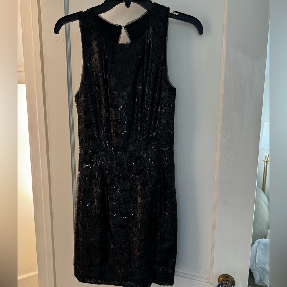 BCBG black sequin mini